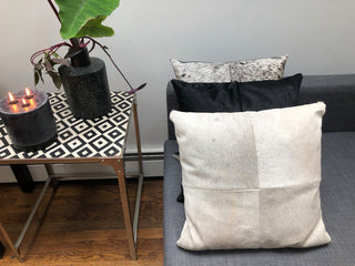 HILO Black & White Patterned Faux Stone Nesting Tables with Silver Base. Purpose