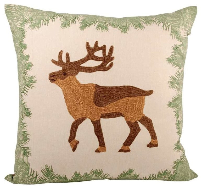 Pomeroy Elk Pillow 20x20" Caf