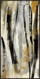 Neutral Expression II, 37.25"x73.25", Espresso Natural Wood Gallery Floater