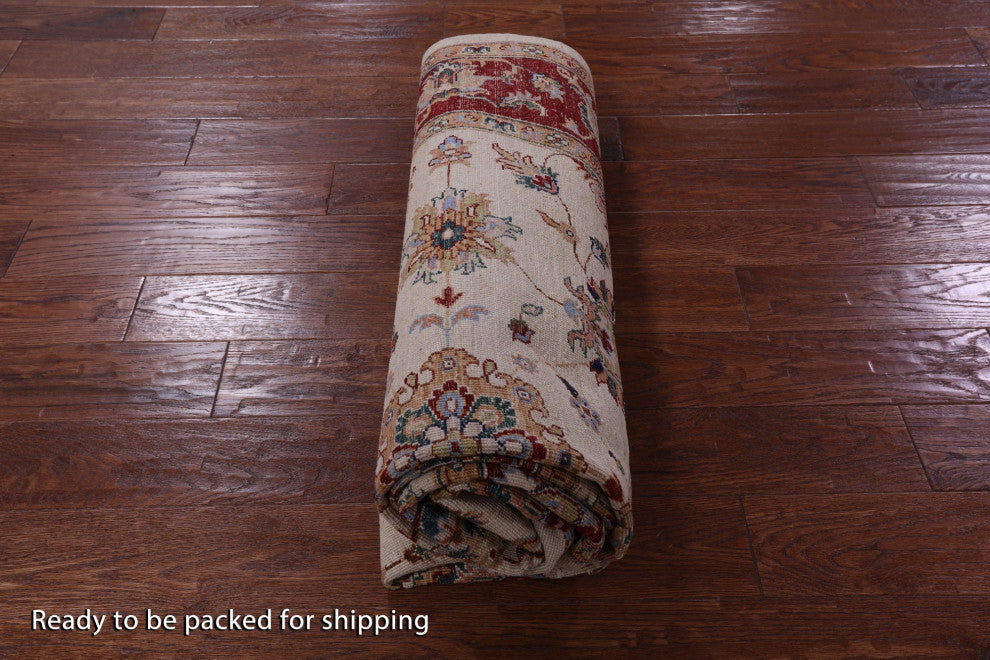 5' 7" X 8' 4" Handmade Persian Tabriz Wool Rug - Q12760