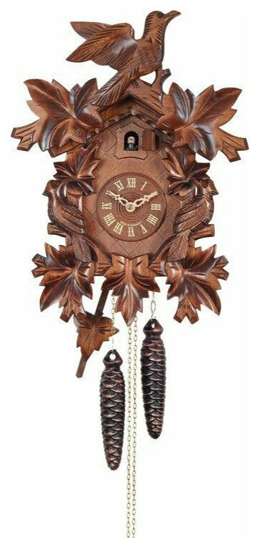 River City Clocks 33-16 One Day Cuckoo Clock With 7 Leaves & 3 Birds