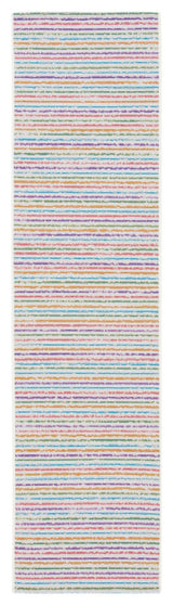 Safavieh Summer Collection Indoor-Outdoor SMR421 Rug, Ivory/Blue, 2'x8'