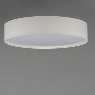 Maxim 10237 Prime 25"W LED Flush Mount Drum Ceiling Fixture - White Weave