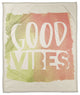 Good Vibes Watercolor 50x60 Coral Fleece Blanket