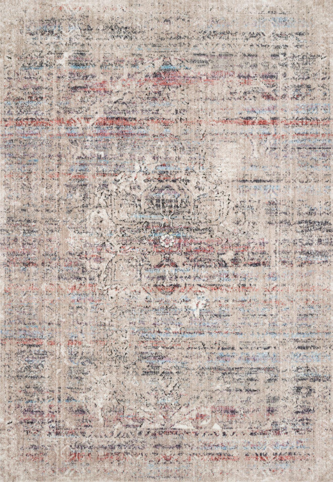 Polyester Pile Dante Area Rug by Loloi II, Beige/Multi, 9'6"x13'3"