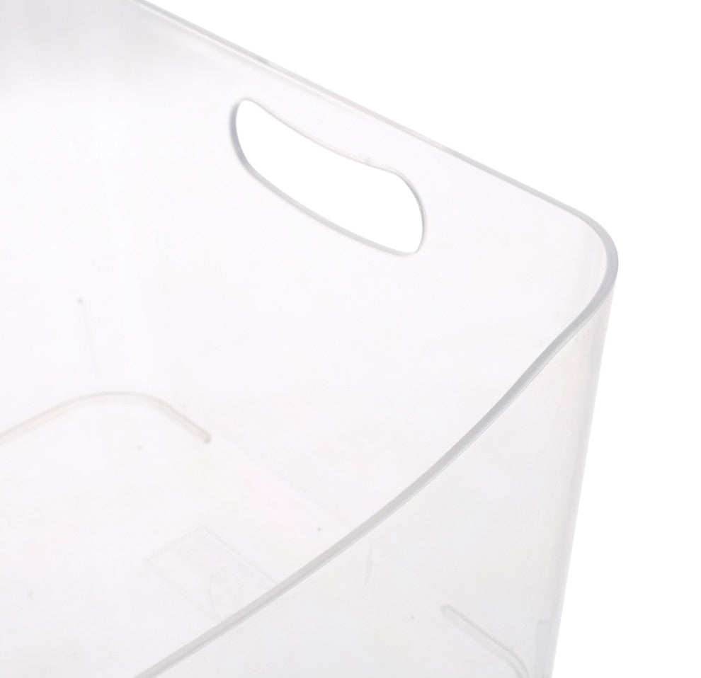 Open Bin Storage Basket Under Cabinet Caddy, Clear