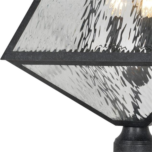 Brian Patrick Flynn for Crystorama Glacier 21" Outdoor Post Light in Black Cha
