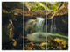 "Wasatch National Forest Waterfall" Metal Wall Art, 3 Panels, 36"x28"