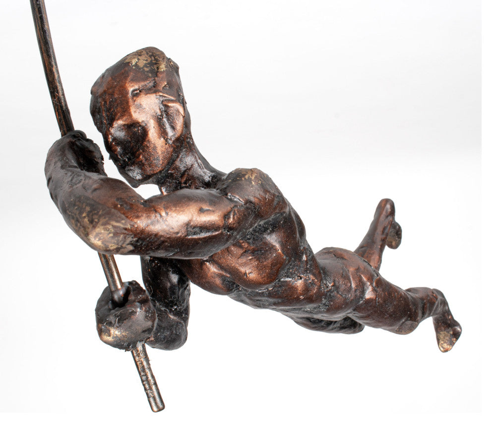 Flying Vaulter Polystone Sculpture, Pole Vaulter 2