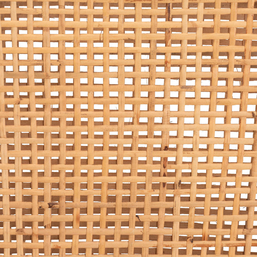 Annie Mahogany & Rattan Counter Stool