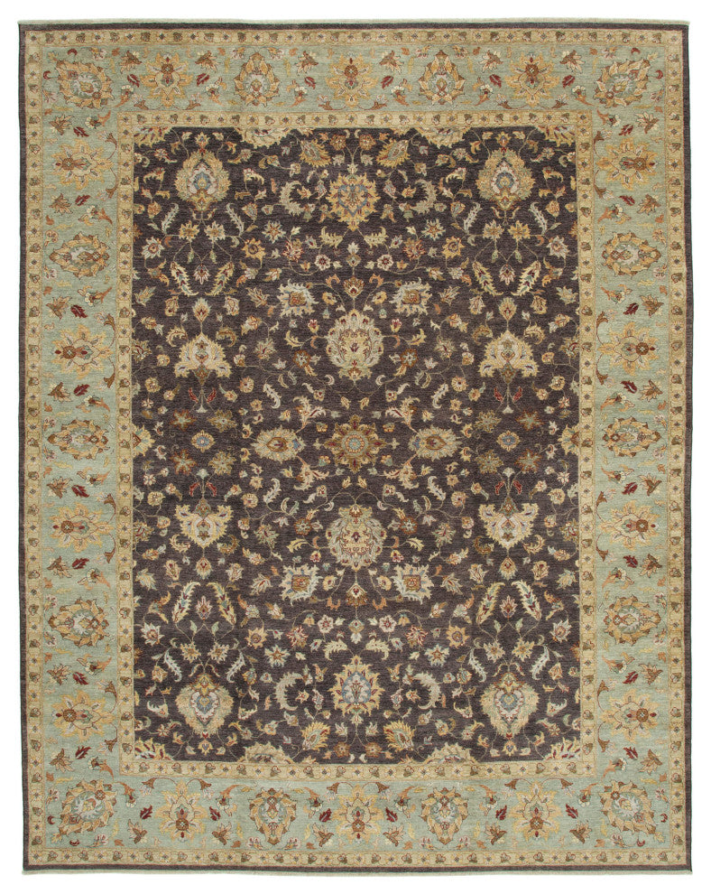 Rug N Carpet - Handwoven Oriental 12' 0" x 15' 3" Large Oushak Area Rug