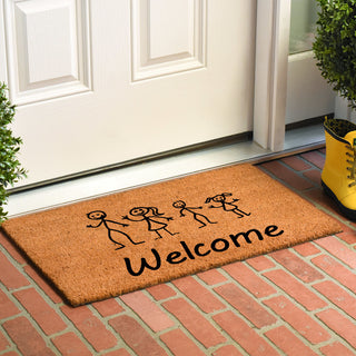 Stick Family Doormat, 24"x36"