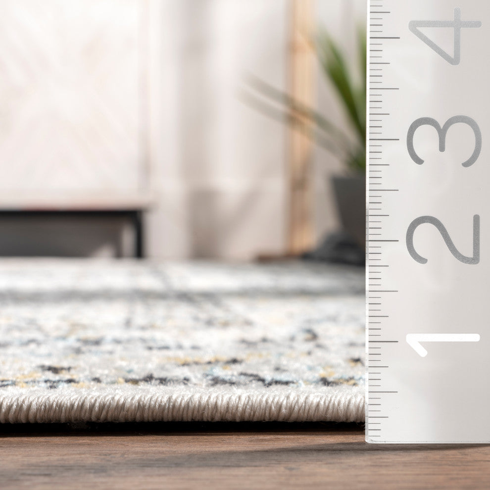 Nuloom Traditional Medallion Verona Rug, Grey 3'x5'