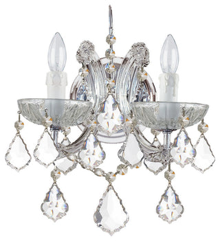 CRYSTORAMA 4472-CH-CL-I Maria Theresa 2 Light Sconce