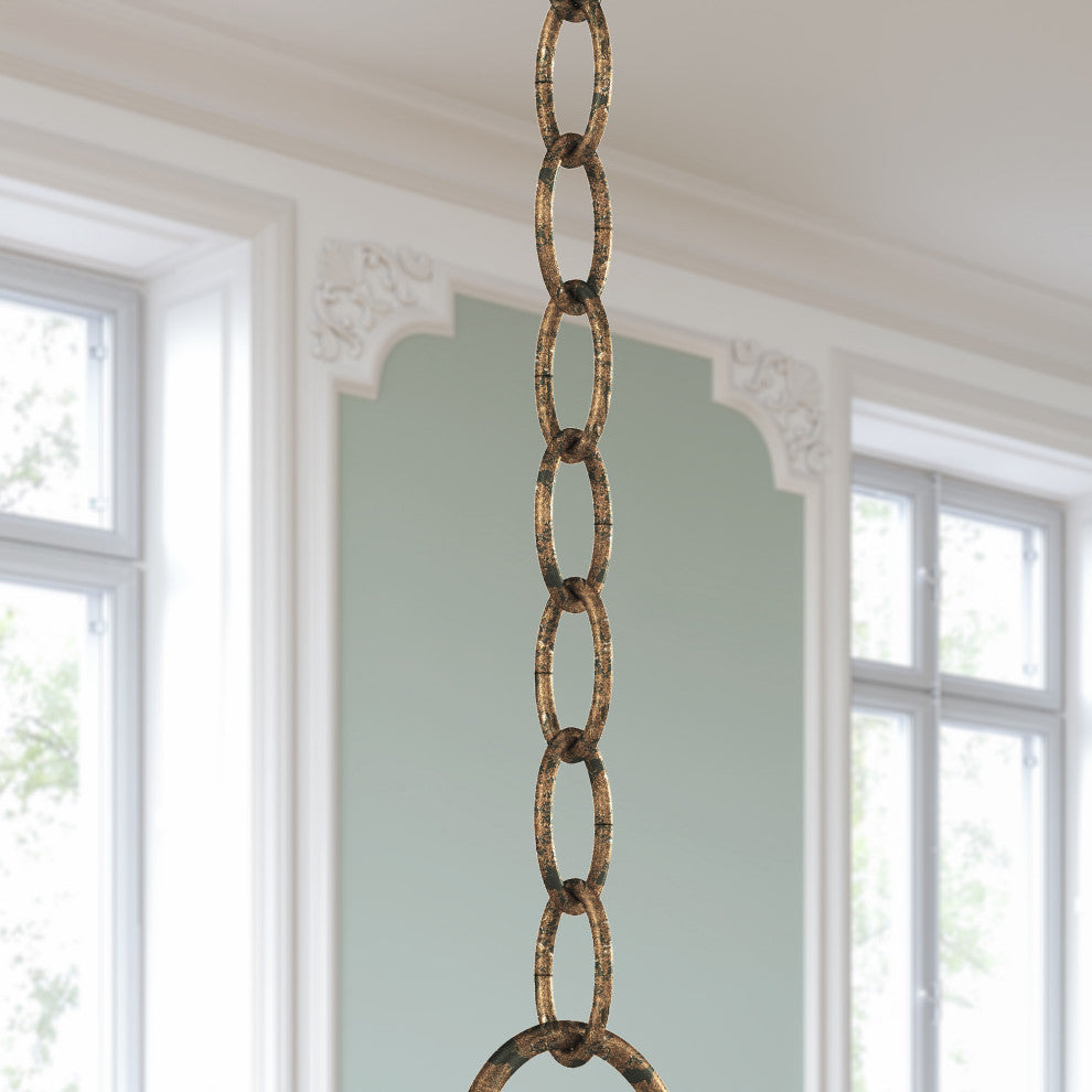 Heavy Duty Decorative Chain, Hand Applied Venetian Golden Bronze