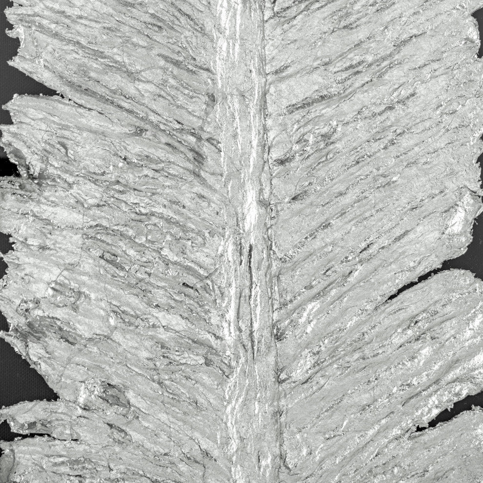 Metallic Feather, Silver Shadow Box