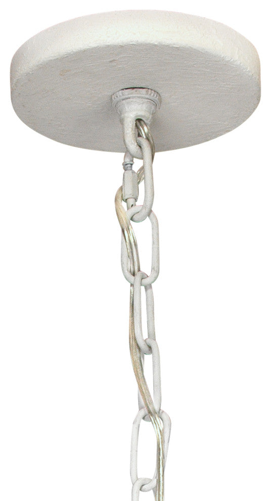 Park 8-Light Gesso Chandelier