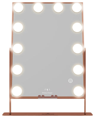 Hollywood XL Tri Tone LED Makeup Mirror, Rose Gold
