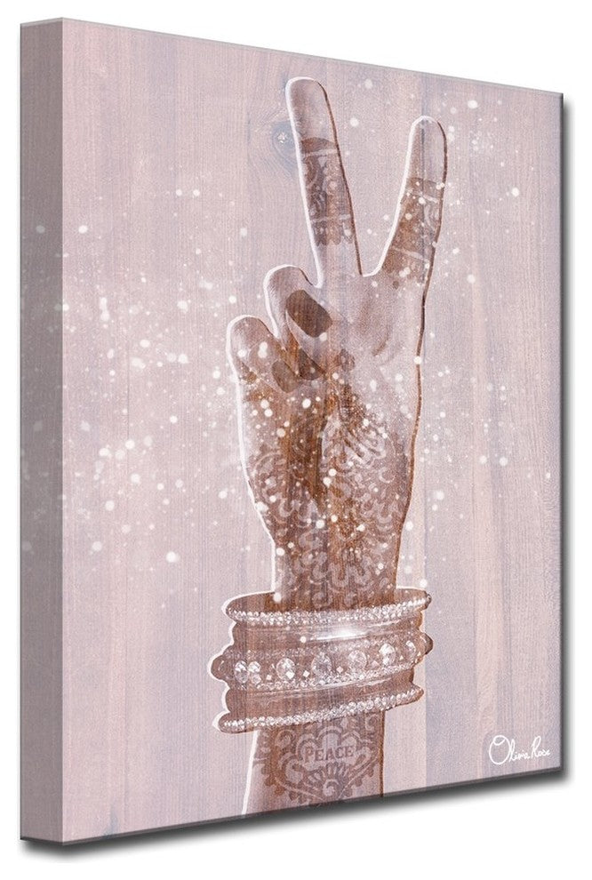 Peace and Namaste' Inspirational 2 Piece Canvas Art by Olivia Rose