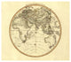 "Eastern Hemisphere, 1801" Digital Paper Print by John Cary, 24"x21"