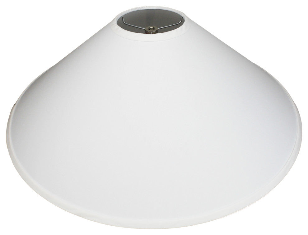 Fenchel Shades 5"x23"x12" Spider Attachment Empire Lamp Shade, Linen White