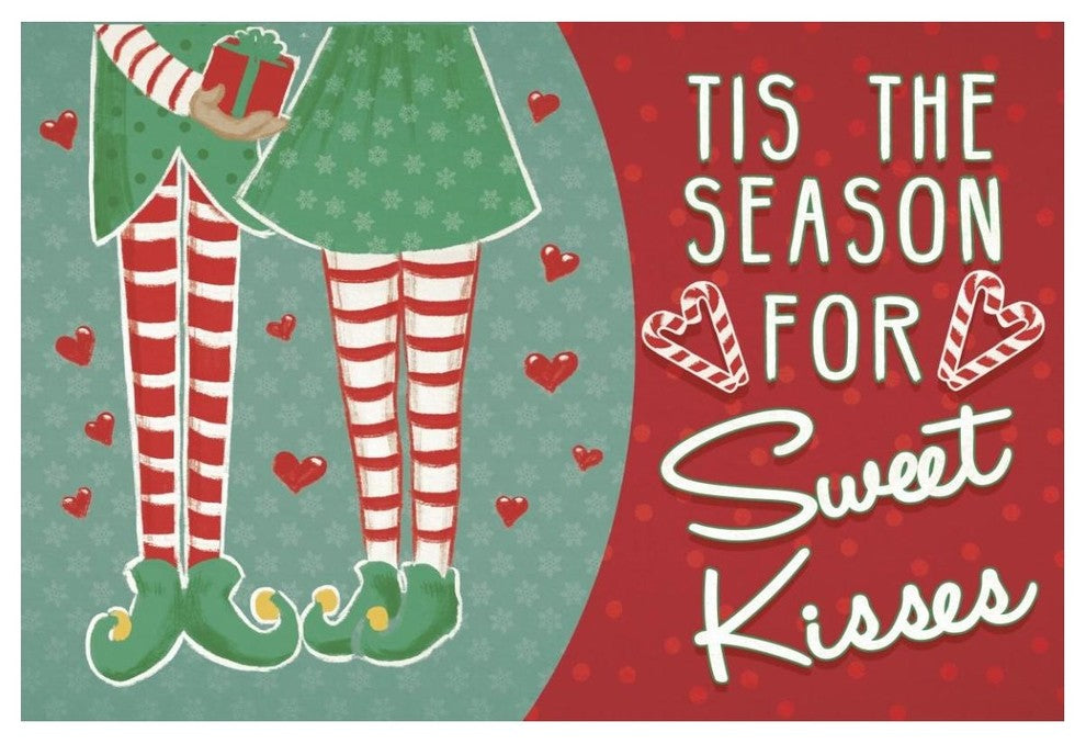 "Retro Christmas III Bright" Digital Paper Print by Janelle Penner, 50"x34"