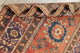 Consigned, Antique Russian Oriental Traditional Handmade Area Rug, Orange, 3x5