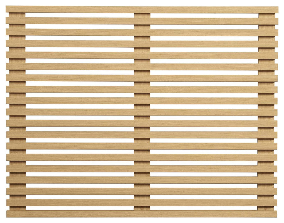 Render Wall Mount Twin Headboard, Oak