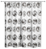 Moon Phases Pattern 71"x74" Shower Curtain