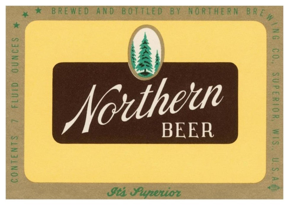 "Northern Beer" Digital Paper Print by Vintage Booze Labels, 32"x23"