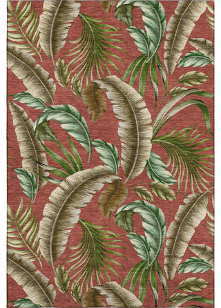 Addison Premium Washable Mayfield AMF196 Red 3' x 5' Rug