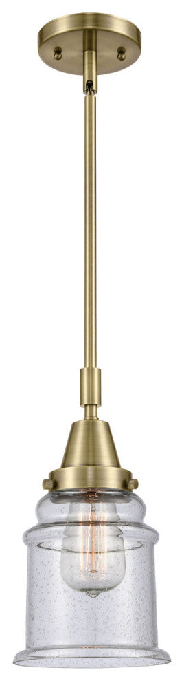 Innovations Lighting 447-1S-AB-G184-LED Canton 1 Light 6.5" Mini Pendant