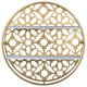 Gold Metal Moraccan Design Wall Shelves