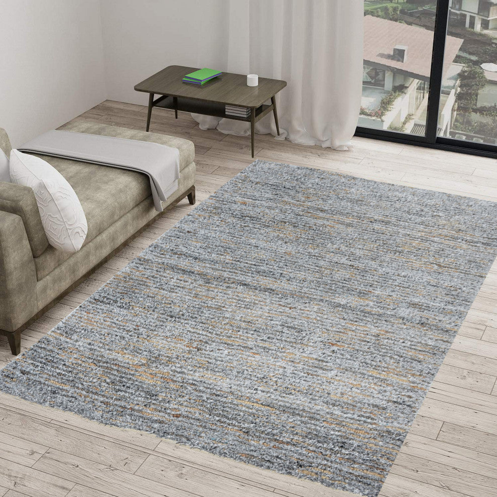 Kauai Horizon Area Rug, Grey/Natural, 6' X 9'