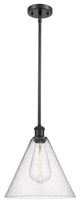 Innovations 516-1S-BK-GBC-124-LED 1-Light Mini Pendant, Matte Black