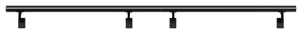 VEVOR 7 ft Wall-Mount Handrail Stair Railing Aluminum Alloy w/ Installation Kit