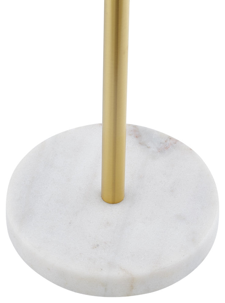 Inspired Home Kailah Floor Lamp, Foot Switch, 2 Lights, Black