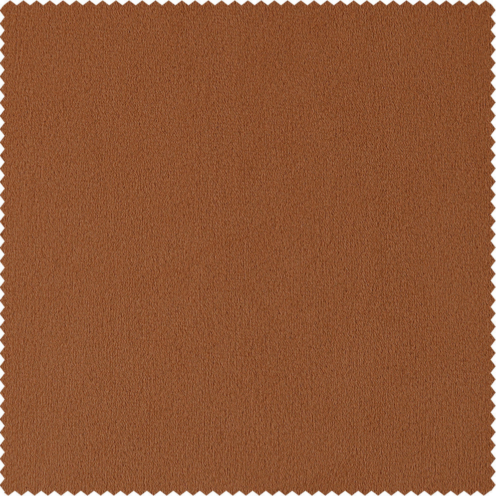 Signature Burnt Pumpkin Blackout Velvet Fabric Sample, 4Wx4L