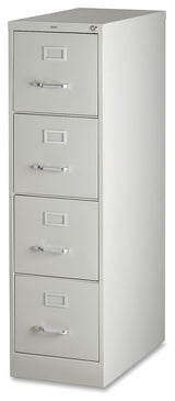 Lorell Vertical File, 15"x26.5"x52", Light Gray