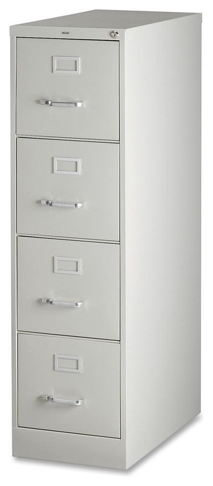 Lorell Vertical File, 15"x26.5"x52", Light Gray