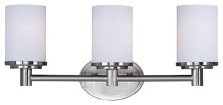 Maxim Lighting Cylinder 3-Light Bath Vanity Satin Nickel - 9053SWSN