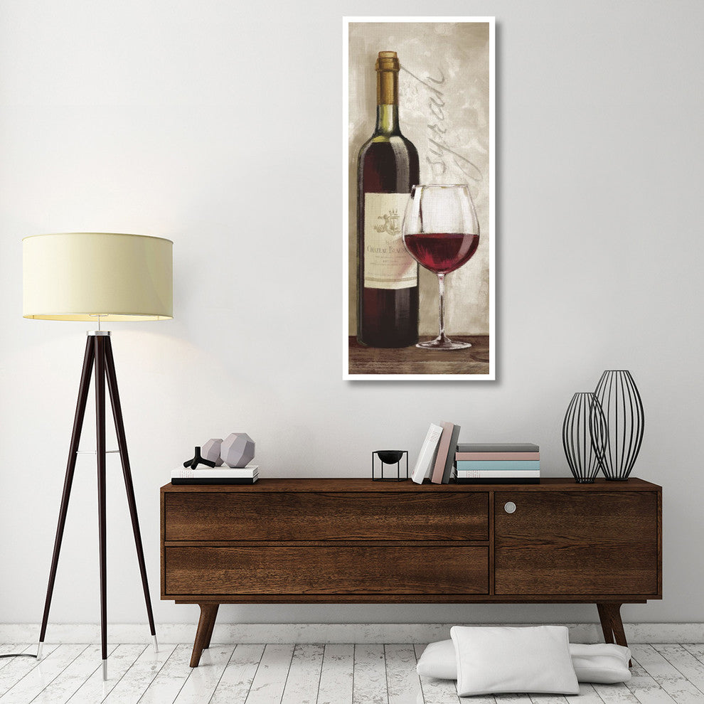 "Wine in Paris VI" Digital Paper Print by Janelle Penner, 26"x62"