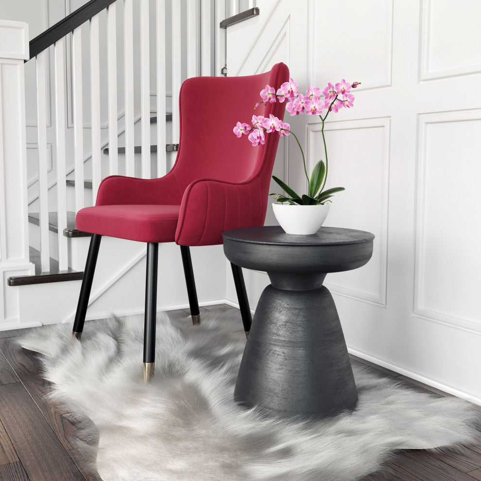 Sage Table Stool Matte Black
