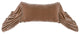 Stella Silk Velvet Long Ruffled Pillow, 26x14", Dusty Rose
