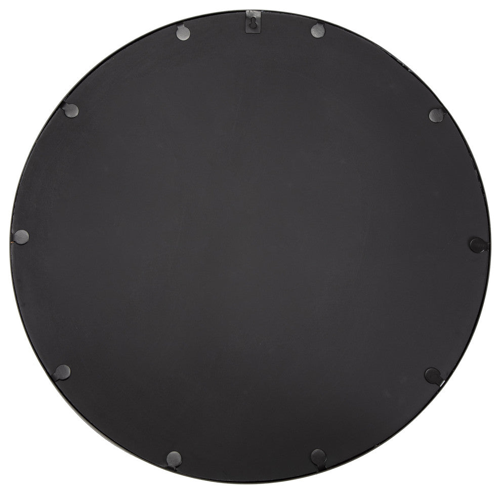 Adelina Black Circular Mirror