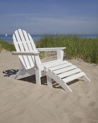 Polywood Classic Adirondack 2-Piece Set, Tangerine