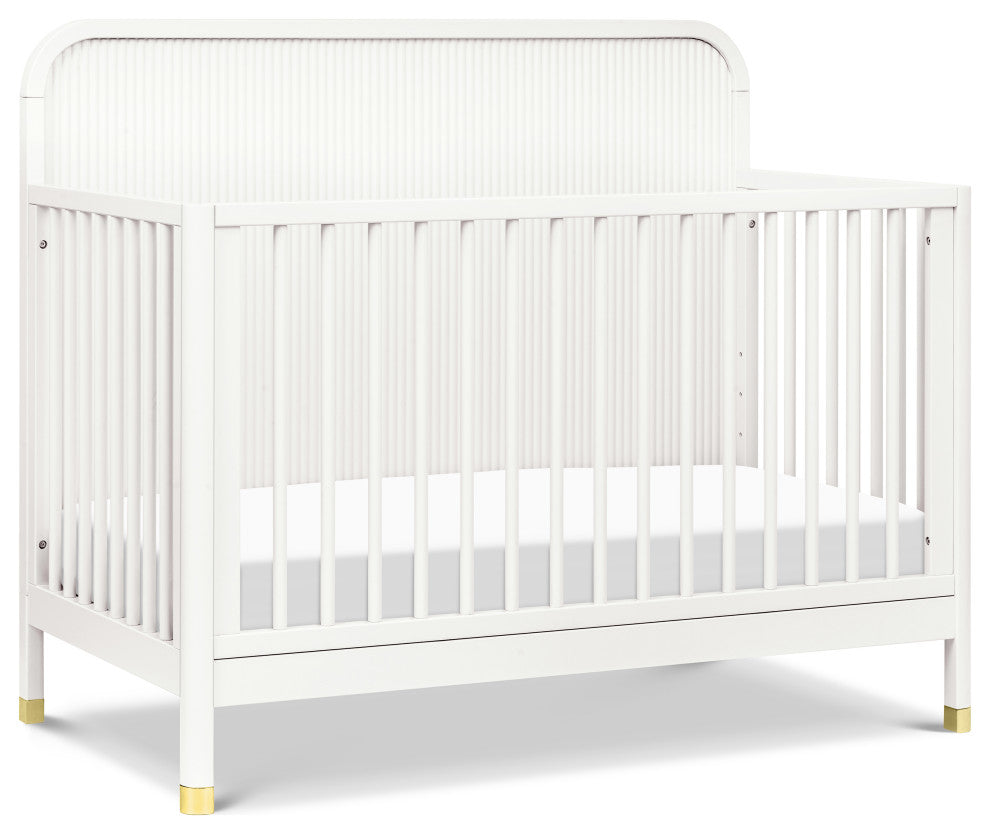 Brimsley Tambour 4-in-1 Convertible Crib, Warm White