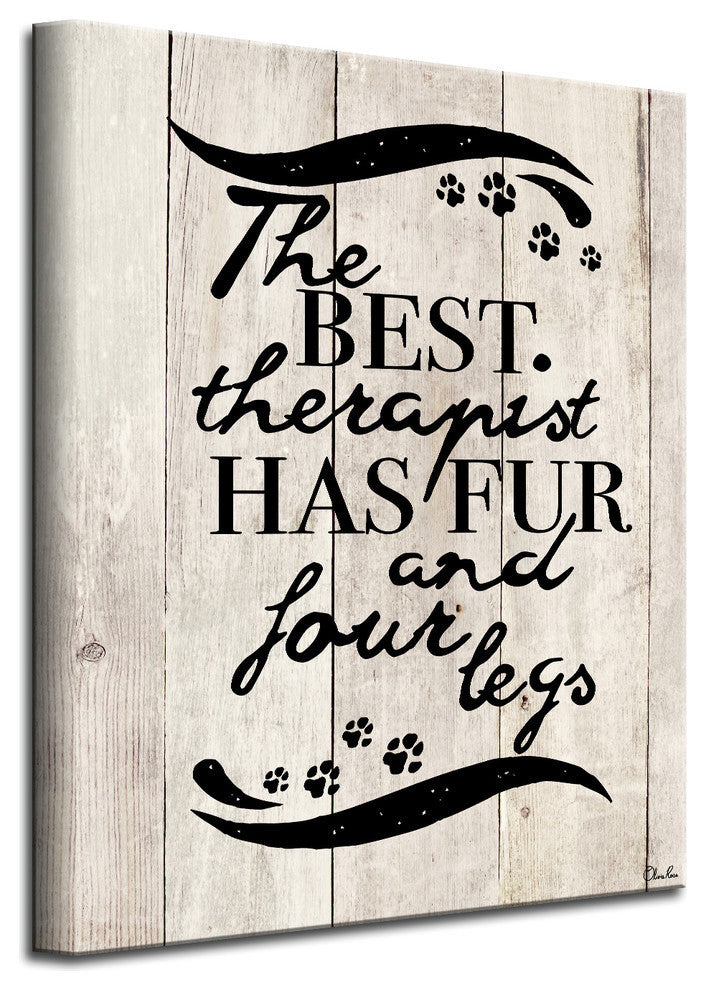 Ready2HangArt ''Four Legs'' Wrapped Canvas Animal Wall Art, 16"x12"
