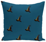 Witches Brew Holiday Print Pillow, Teal, 20"x20"