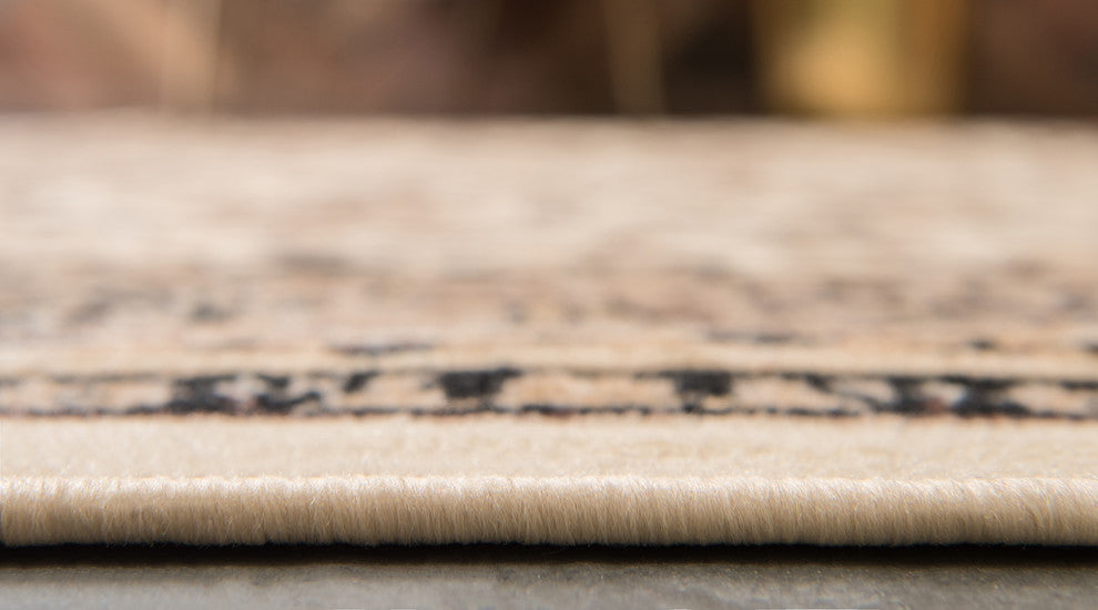 Unique Loom Ivory Washington Sialk Hill 2'' 2 x 3'' 0 Area Rug